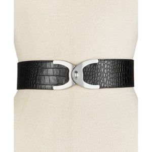 Style & Co. Croc Turnlock Belt, Size Small/Medium